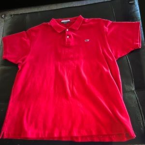 Vineyard Vines Red Men’s Collared Polo